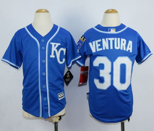 Yordano Ventura Kansas City Royals blue jersey