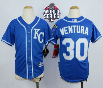Yordano Ventura Kansas City Royals blue jersey