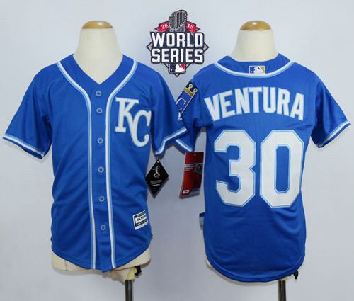 Yordano Ventura Kansas City Royals blue jersey