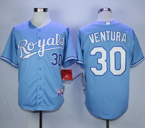 Yordano Ventura Kansas City Royals blue jersey