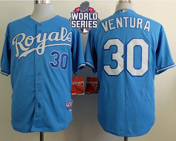 Yordano Ventura Kansas City Royals blue jersey