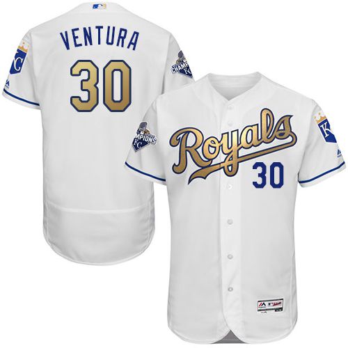 Yordano Ventura Kansas City Royals white Authentic jersey