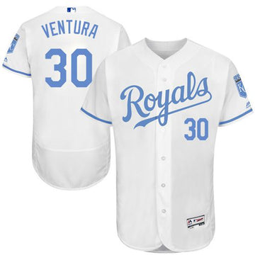 Yordano Ventura Kansas City Royals white Authentic jersey