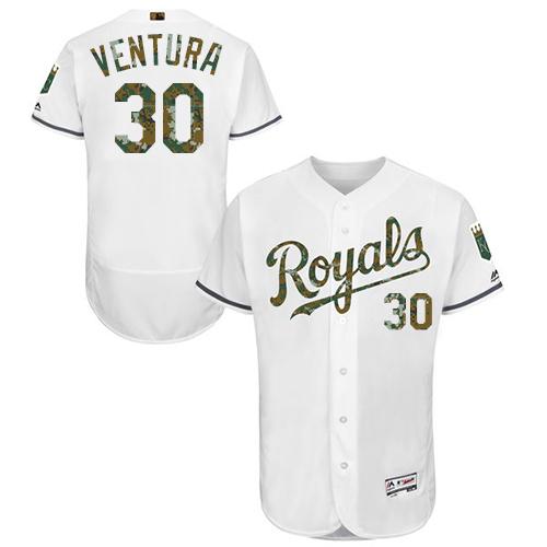 Yordano Ventura Kansas City Royals white Authentic jersey