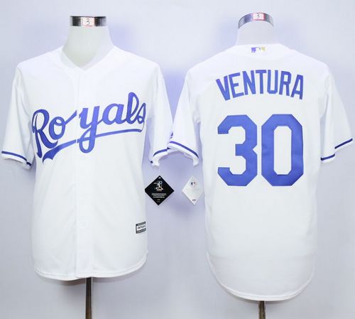Yordano Ventura Kansas City Royals white jersey
