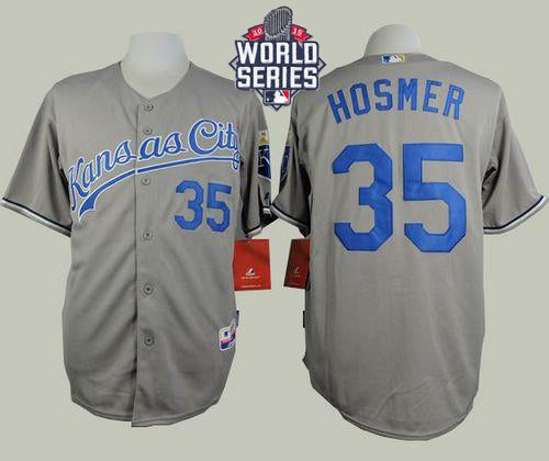 Eric Hosmer Kansas City Royals grey Road jersey