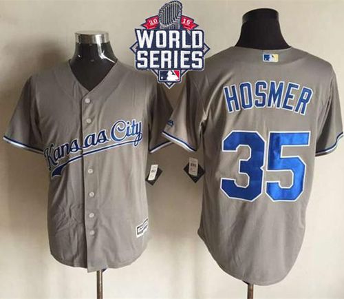 Eric Hosmer New Kansas City Royals grey jersey