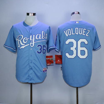 Edinson Volquez Kansas City Royals blue Alternate jersey