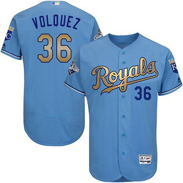 Edinson Volquez Kansas City Royals blue Authentic jersey