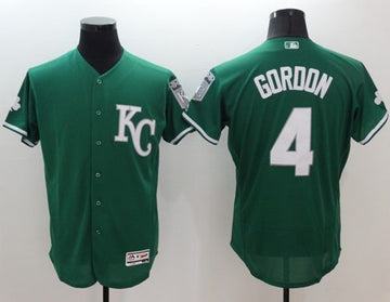 Alex Gordon Kansas City Royals green Authentic jersey