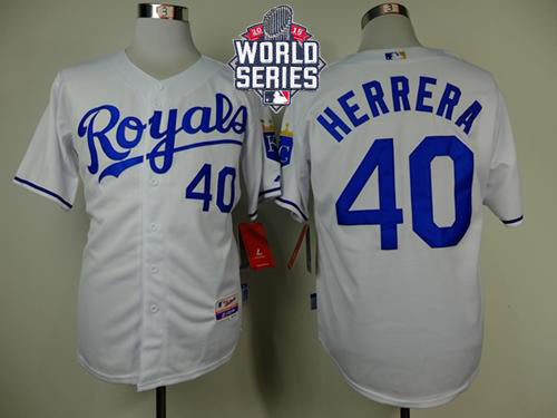Kelvin Herrera Kansas City Royals white jersey