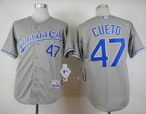Johnny Cueto Kansas City Royals grey jersey