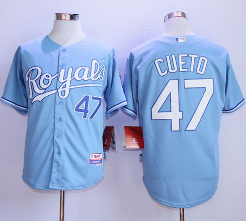 Johnny Cueto Kansas City Royals blue Alternate jersey
