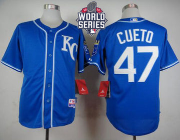Johnny Cueto Kansas City Royals blue Alternate jersey