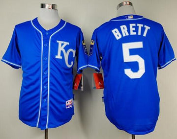 George Brett Kansas City Royals blue Alternate jersey