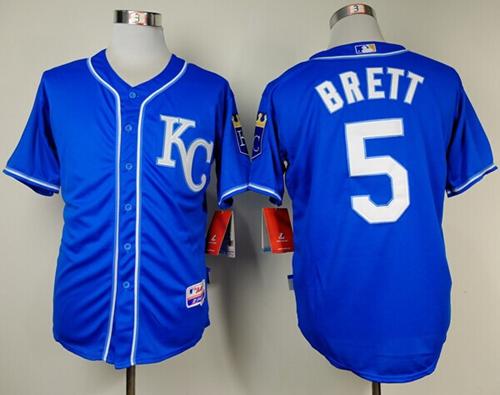 George Brett Kansas City Royals blue Alternate jersey