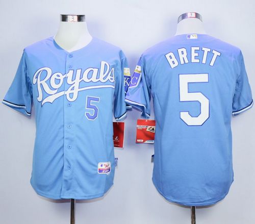 George Brett Kansas City Royals blue Alternate jersey