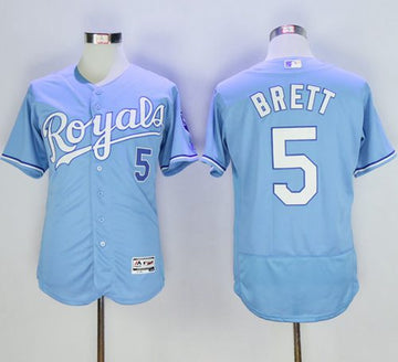 George Brett Kansas City Royals blue Authentic jersey