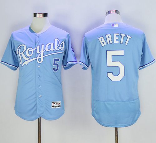 George Brett Kansas City Royals blue Authentic jersey