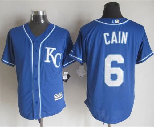 Lorenzo Cain Kansas City Royals blue Alternate jersey
