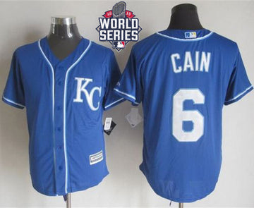 Lorenzo Cain Kansas City Royals blue Alternate jersey
