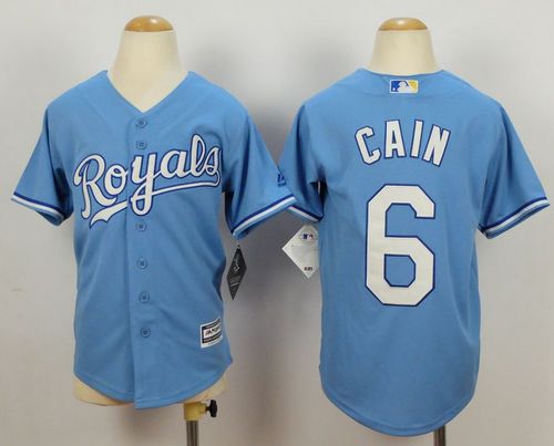 Lorenzo Cain Kansas City Royals blue Alternate jersey