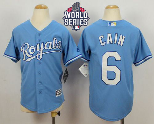 Lorenzo Cain Kansas City Royals blue Alternate jersey