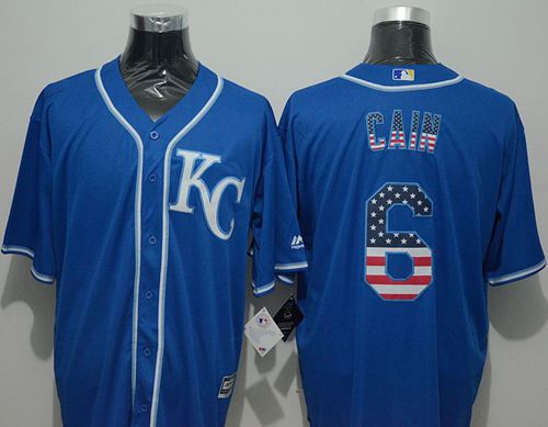 Lorenzo Cain Kansas City Royals blue Fashion jersey
