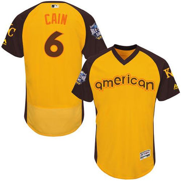Lorenzo Cain Kansas City Royals gold All-Star jersey