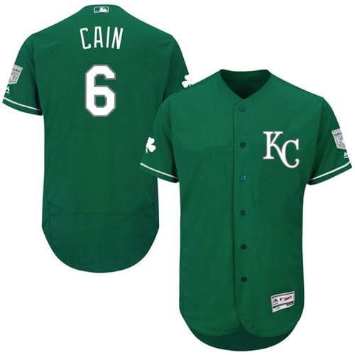 Lorenzo Cain Kansas City Royals green Authentic jersey