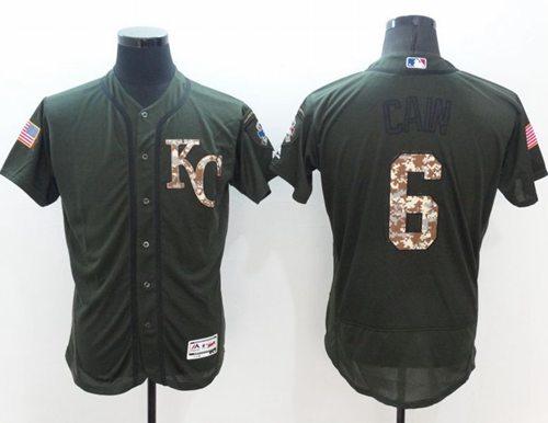 Lorenzo Cain Kansas City Royals green Salute To Service jersey