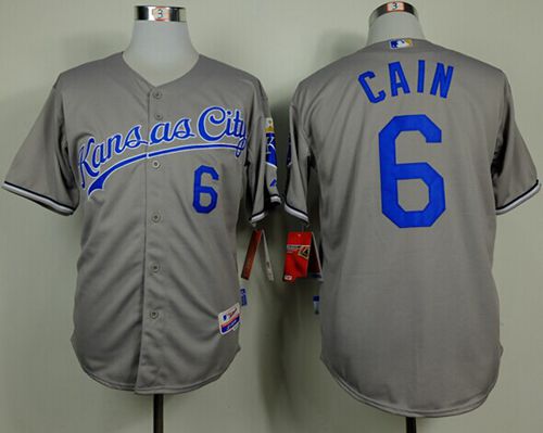 Lorenzo Cain Kansas City Royals grey jersey