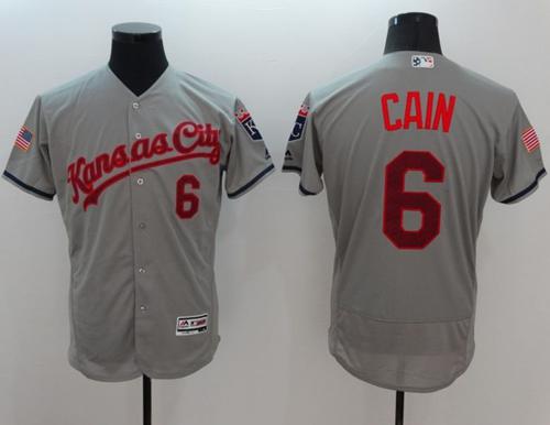 Lorenzo Cain Kansas City Royals grey Fashion jersey