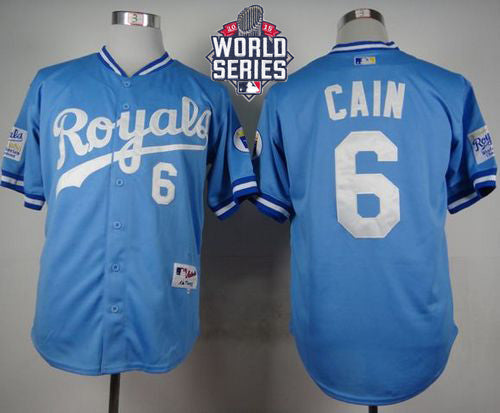 Lorenzo Cain Kansas City Royals blue jersey