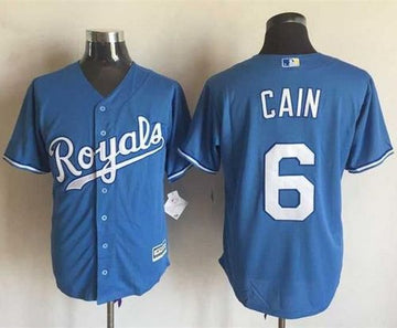 Lorenzo Cain Kansas City Royals blue Alternate jersey
