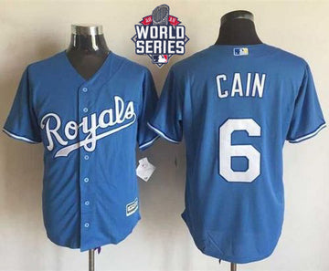 Lorenzo Cain Kansas City Royals blue Alternate jersey