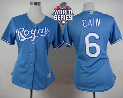 Lorenzo Cain Kansas City Royals blue Alternate jersey