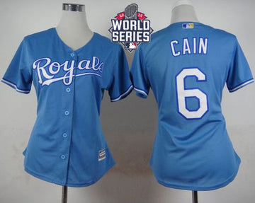 Lorenzo Cain Kansas City Royals blue Alternate jersey