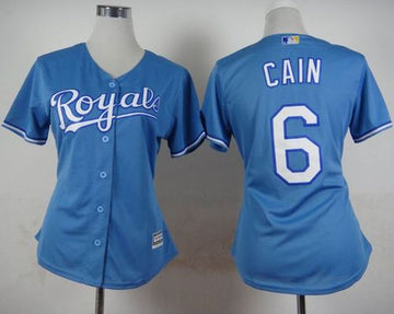 Lorenzo Cain Kansas City Royals blue Alternate jersey