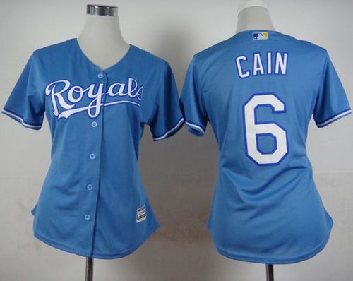 Lorenzo Cain Kansas City Royals blue Alternate jersey