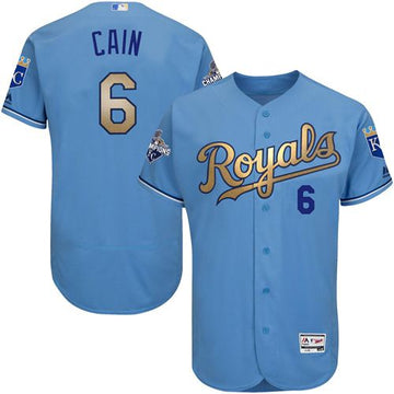 Lorenzo Cain Kansas City Royals blue Authentic jersey