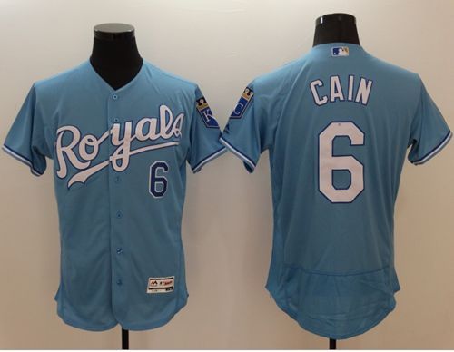 Lorenzo Cain Kansas City Royals blue Authentic jersey