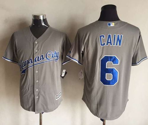 Lorenzo Cain New Kansas City Royals grey jersey