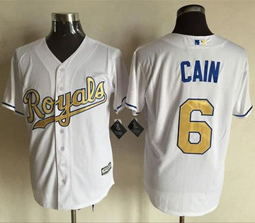 Lorenzo Cain Kansas City Royals white jersey