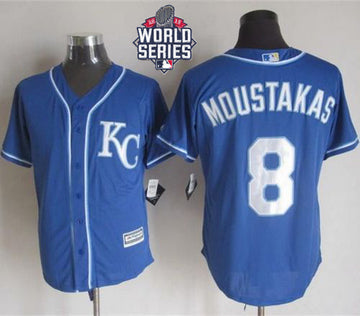 Mike Moustakas Kansas City Royals blue Alternate jersey