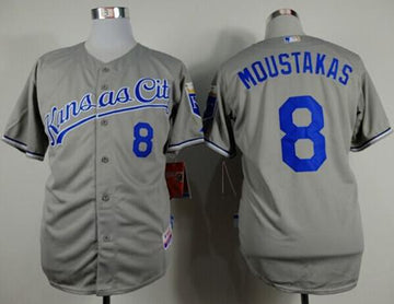 Mike Moustakas Kansas City Royals grey jersey