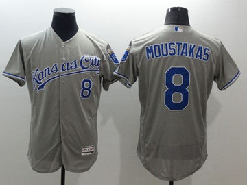Mike Moustakas Kansas City Royals grey Authentic jersey