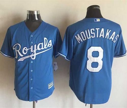 Mike Moustakas Kansas City Royals blue Alternate jersey