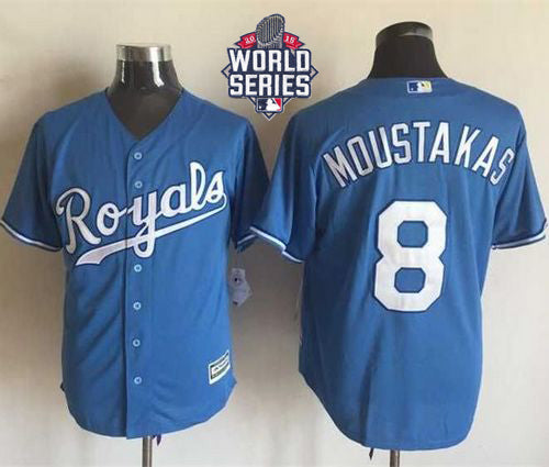 Mike Moustakas Kansas City Royals blue Alternate jersey