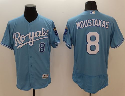 Mike Moustakas Kansas City Royals blue Authentic jersey